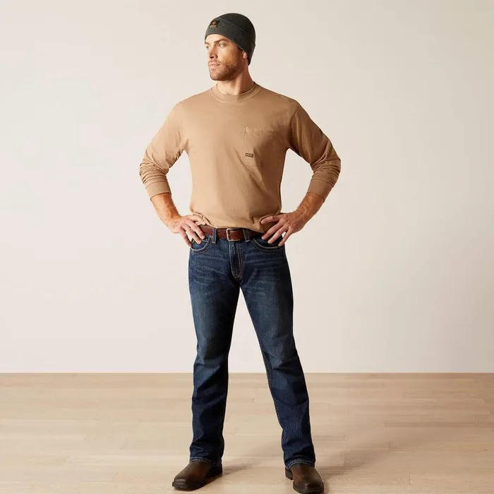 Men Denim Ariat Rebar M4 Relaxed Rail Boot Cut Jean Encinitas Men Denim Ariat Rebar M4 Relaxed Rail Boot Cut Jean Encinitas