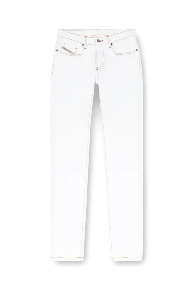 Men Diesel Jeans Slim Jeans 2019 DStrukt 09K05 White Men Diesel Jeans Slim Jeans 2019 DStrukt 09K05 White