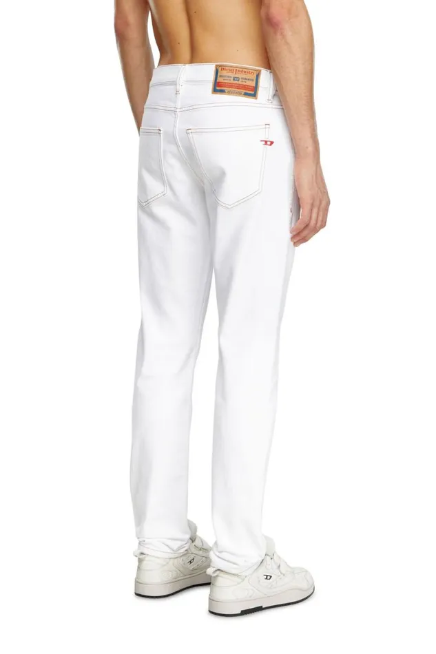 Men Diesel Jeans Slim Jeans 2019 DStrukt 09K05 White Men Diesel Jeans Slim Jeans 2019 DStrukt 09K05 White