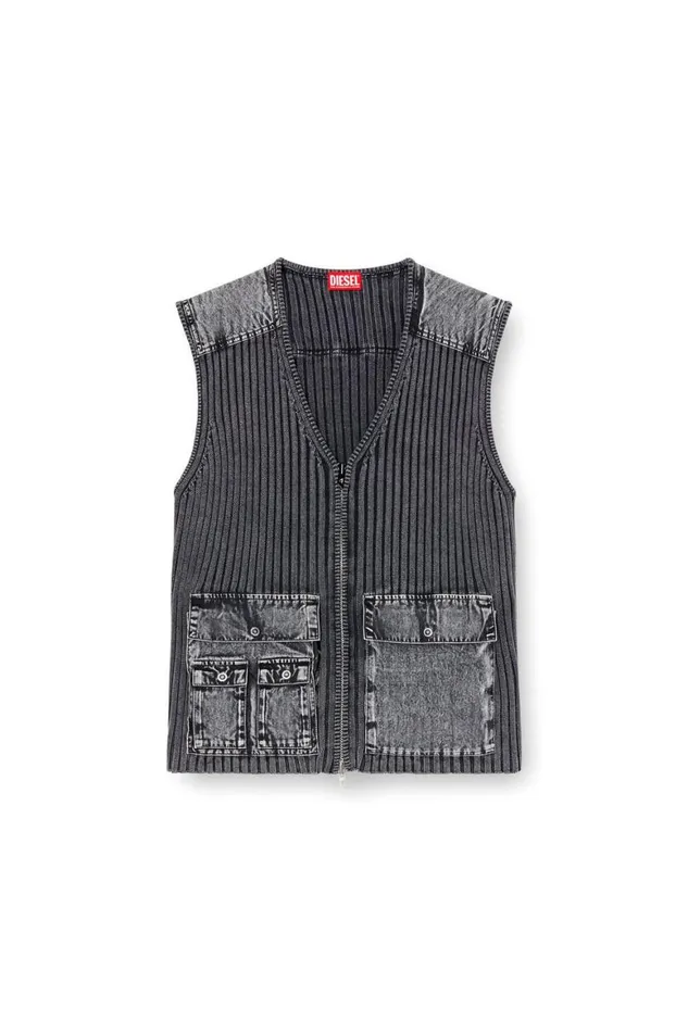 Men Diesel Knitwear KMARGIE Dark Grey Men Diesel Knitwear KMARGIE Dark Grey