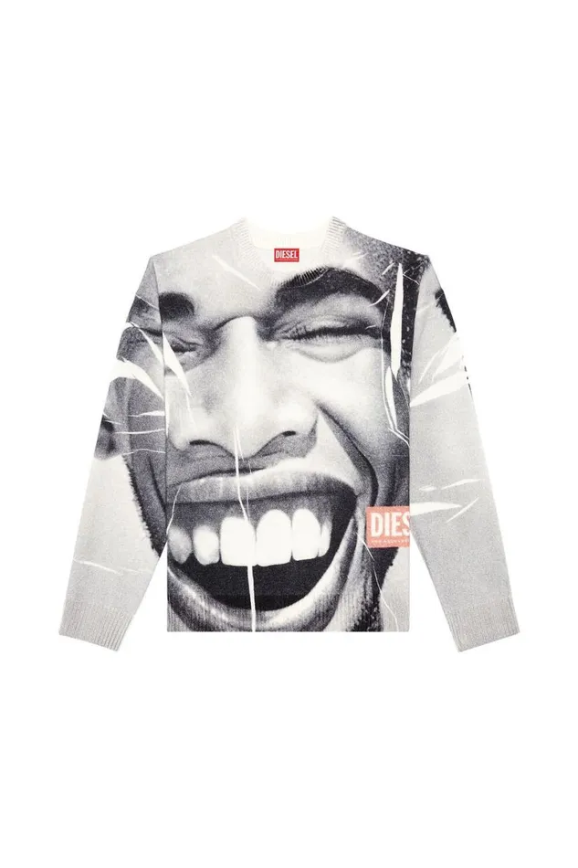 Men Diesel Knitwear KVICTORY Greywhite Men Diesel Knitwear KVICTORY Greywhite