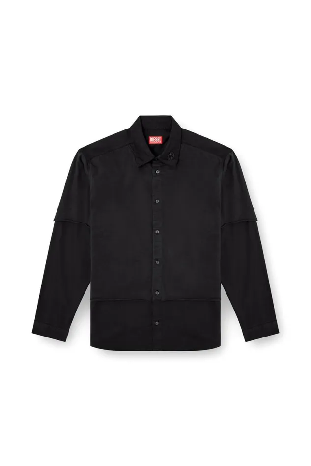 Men Diesel Shirts SGASTONO Black Men Diesel Shirts SGASTONO Black