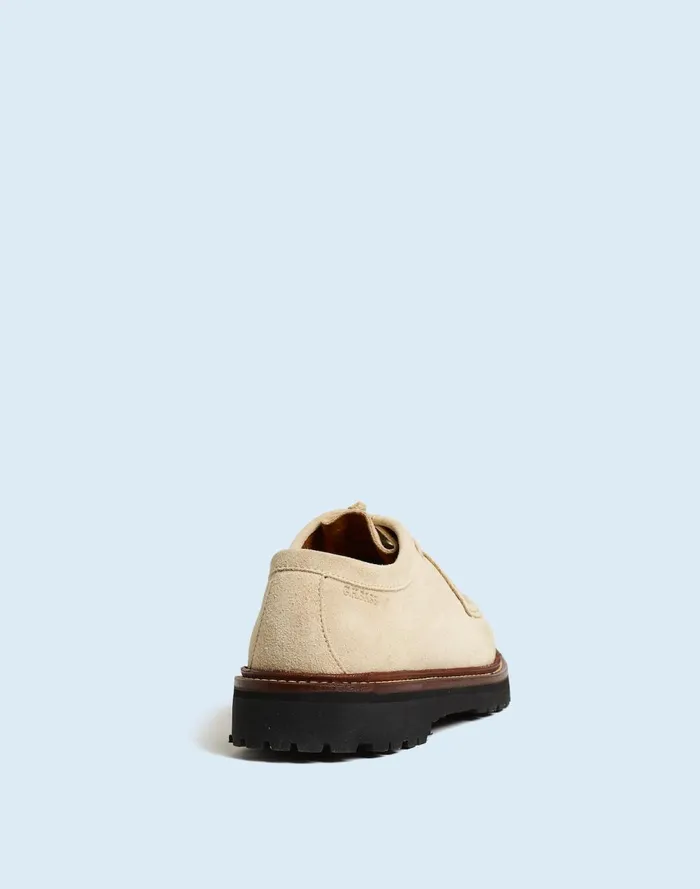 Men Dress Shoes and Loafers Madewell Madewell X GHBASS Wallace Suede Moc Off White