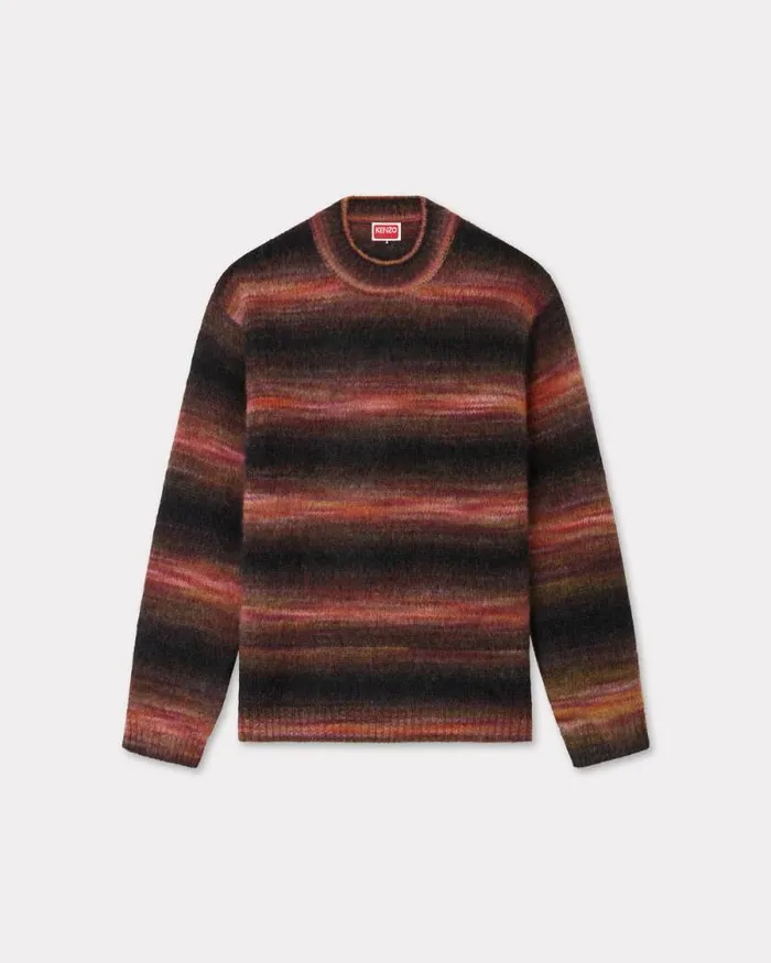 Men Embroidered Stripes Jumper Black Kenzo Sweaters And Cardigans