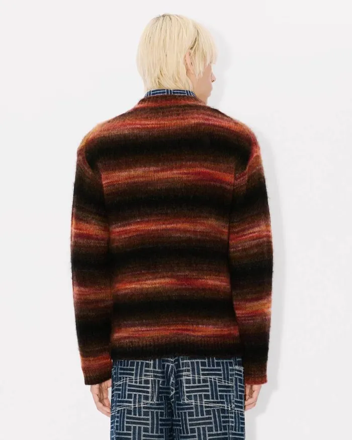 Men Embroidered Stripes Jumper Black Kenzo Sweaters And Cardigans