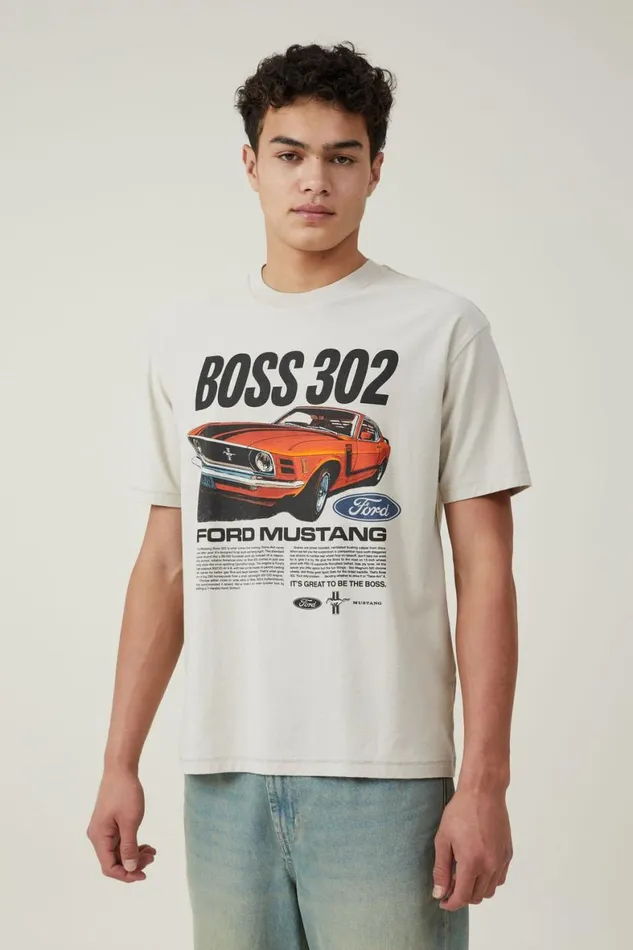 Men Graphic TShirts Cotton On Ford Loose Fit TShirt Lcn For Ivoryboss 302