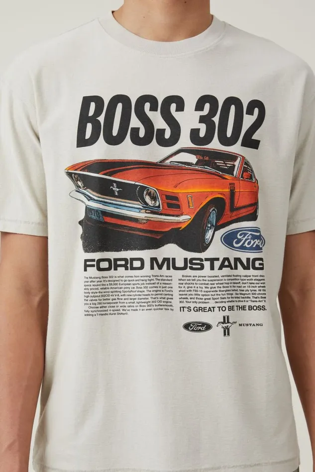Men Graphic TShirts Cotton On Ford Loose Fit TShirt Lcn For Ivoryboss 302