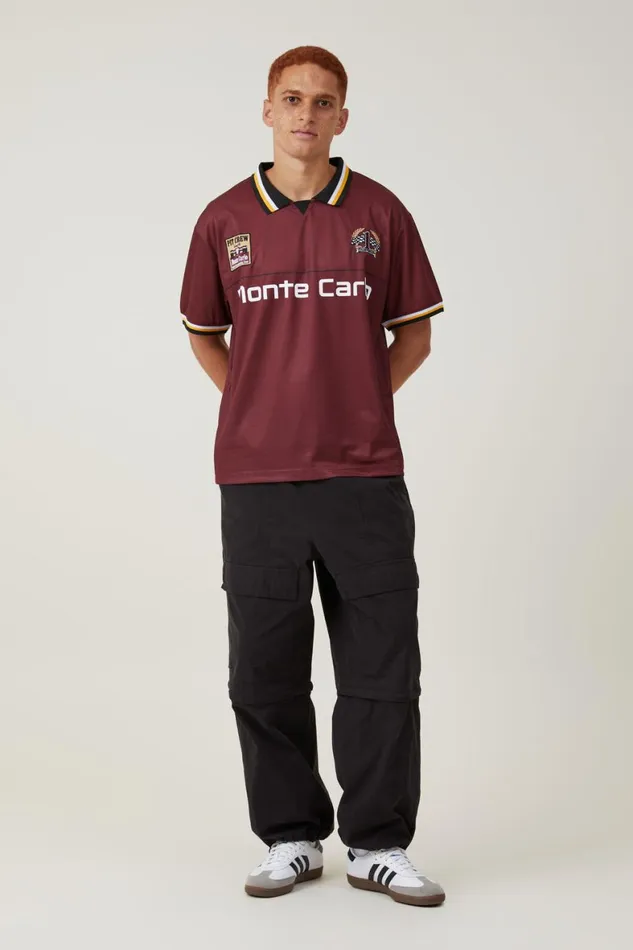 Men Graphic TShirts Cotton On Pit Stop Soccer Jersey Crimsonmonte Carlo