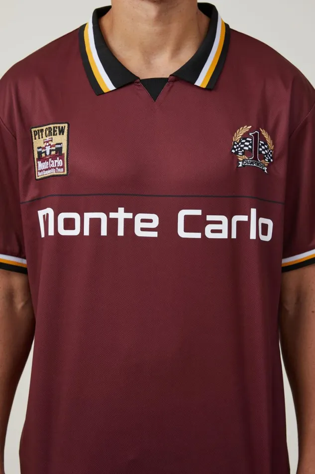 Men Graphic TShirts Cotton On Pit Stop Soccer Jersey Crimsonmonte Carlo