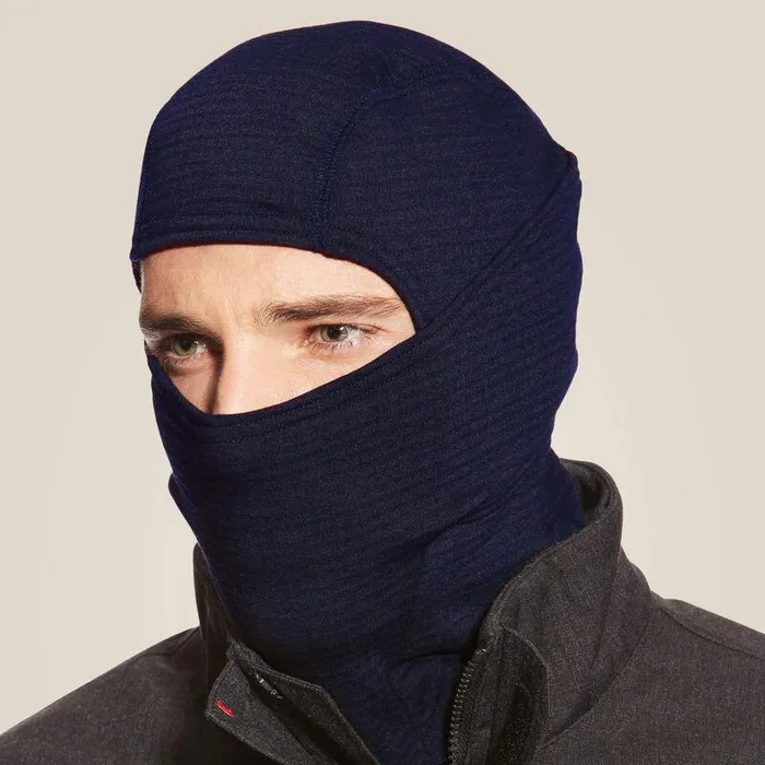 Men Hats and Beanies Ariat FR Polartec Balaclava Navy