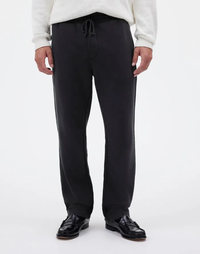 Men Hoodies and Sweatshirts Madewell The McCarren Midweight Sweatpant Almost Black