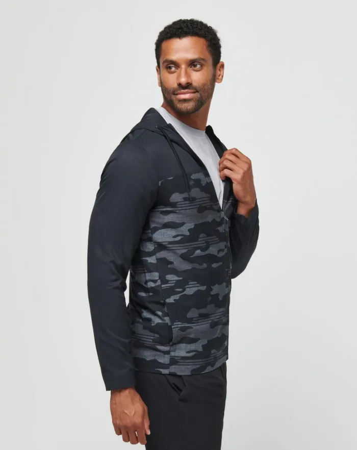 Men Hoodies and Sweatshirts TravisMathew CAMO TECH HOODIE Black Men Hoodies and Sweatshirts TravisMathew CAMO TECH HOODIE Black