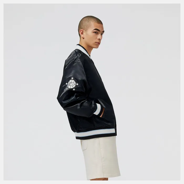 Men Hoops Woven Jacket Black New Balance Jackets and Vests Men Hoops Woven Jacket Black New Balance Jackets and Vests
