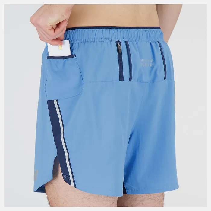 Men Impact Run 5 Inch Short Heritage Blue New Balance Shorts Men Impact Run 5 Inch Short Heritage Blue New Balance Shorts