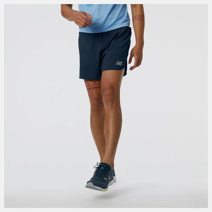 Men Impact Run 5 Inch Short Natural Indigo New Balance Shorts