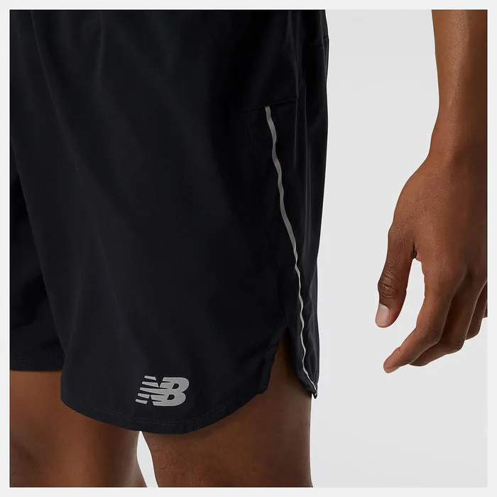 Men Impact Run 7 Inch Short Black New Balance Shorts Men Impact Run 7 Inch Short Black New Balance Shorts