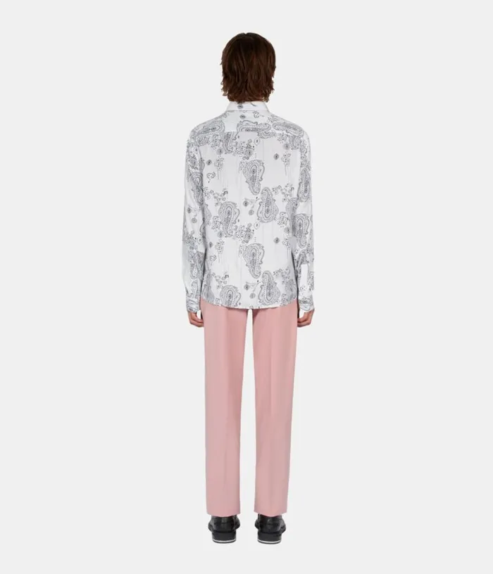 Men Ivory Paisley Print Long Sleeve Shirt THE KOOPLES Shirts