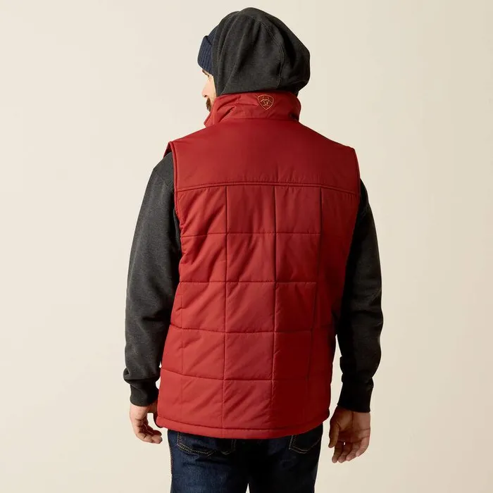 Men Jackets and Vests Ariat Crius Insulated Vest Rosewood Men Jackets and Vests Ariat Crius Insulated Vest Rosewood