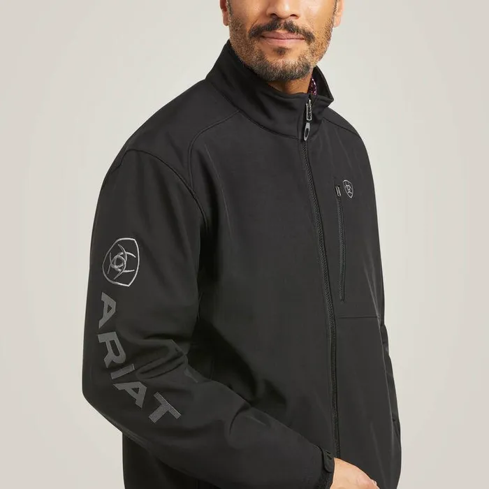 Men Jackets and Vests Ariat Logo 20 Patriot Softshell Water Resistant Jacket Black Men Jackets and Vests Ariat Logo 20 Patriot Softshell Water Resistant Jacket Black