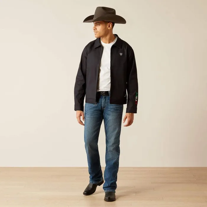 Men Jackets and Vests Ariat Mexico Canvas Jacket Black Men Jackets and Vests Ariat Mexico Canvas Jacket Black