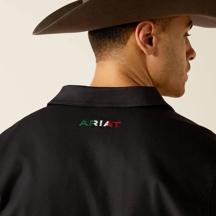 Men Jackets and Vests Ariat Mexico Canvas Jacket Black Men Jackets and Vests Ariat Mexico Canvas Jacket Black