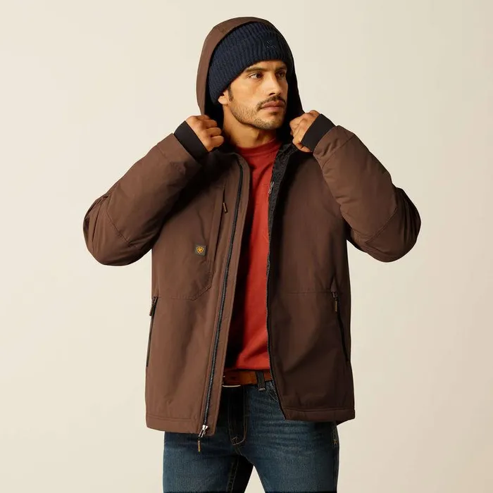 Men Jackets and Vests Ariat Rebar Cordura Ripstop Insulated Jacket Aztec