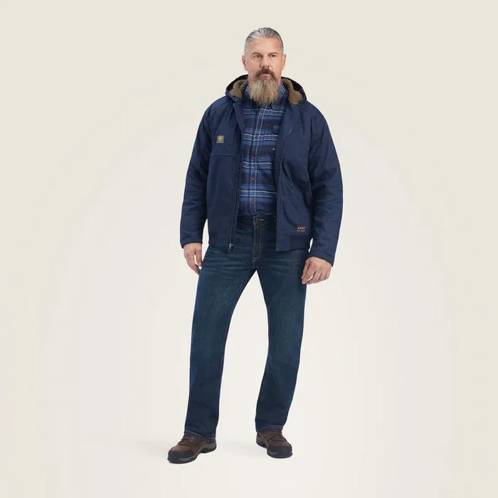 Men Jackets and Vests Ariat Rebar DuraCanvas Jacket Navy Men Jackets and Vests Ariat Rebar DuraCanvas Jacket Navy