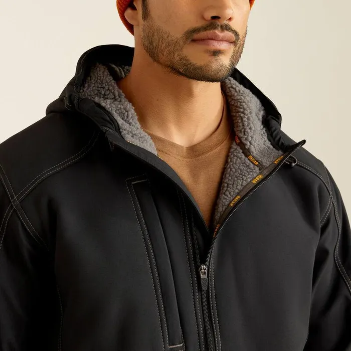Men Jackets and Vests Ariat Rebar Sherpa Stretch Canvas Softshell Jacket Black Men Jackets and Vests Ariat Rebar Sherpa Stretch Canvas Softshell Jacket Black