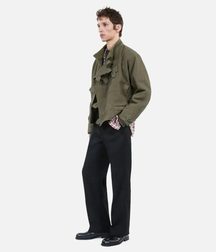Men Khaki Officerstyle Jacket THE KOOPLES Coats and Jackets