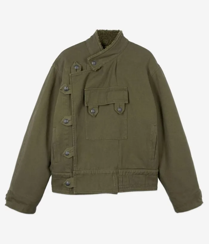 Men Khaki Officerstyle Jacket THE KOOPLES Coats and Jackets