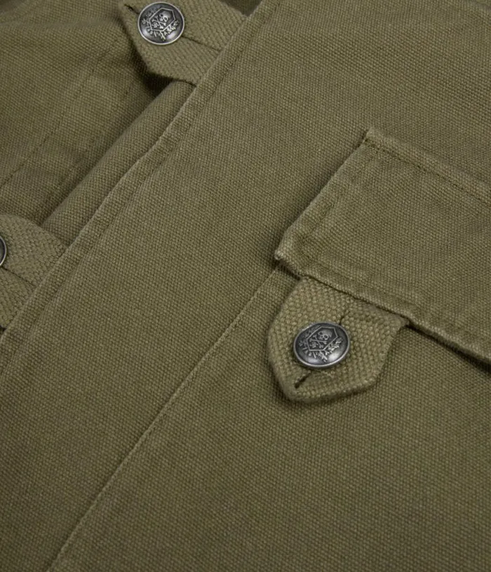 Men Khaki Officerstyle Jacket THE KOOPLES Coats and Jackets