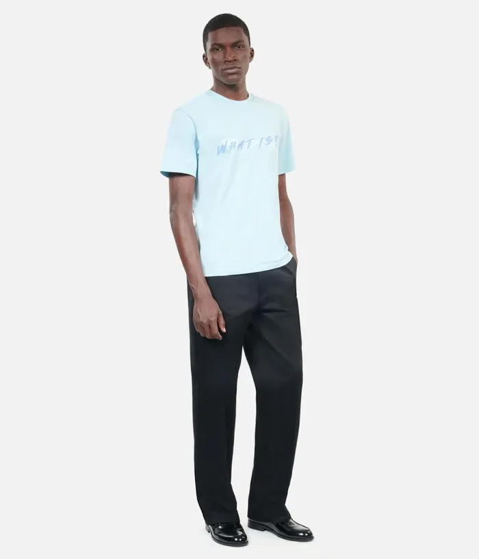 Men Light Blue What Is Tshirt THE KOOPLES Tshirts