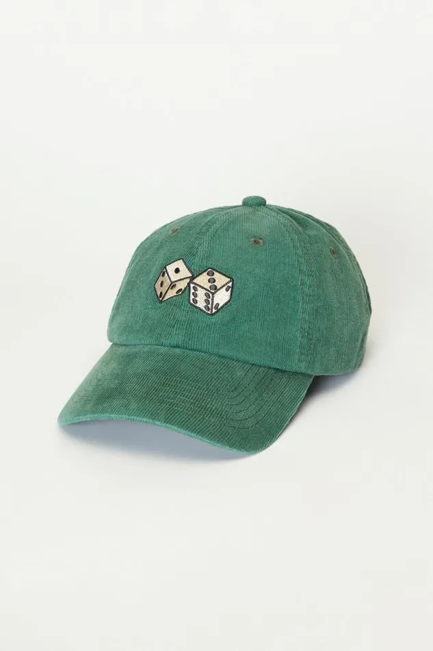 Men Lucky Brand Hats Lucky Dice Baseball Hat Loden Green