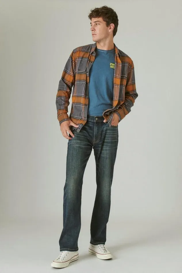 Men Lucky Brand Jeans 363 Vintage Straight Coolmax Stretch Jean Fayette