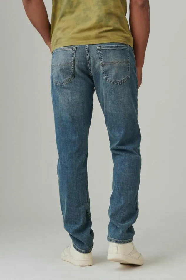 Men Lucky Brand Jeans 410 Athletic Straight Jean Meanders