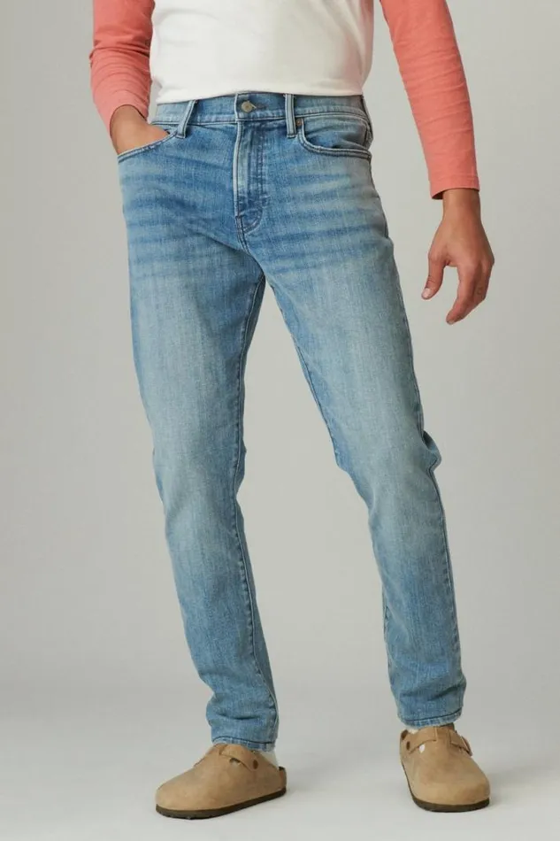 Men Lucky Brand Jeans 411 Athletic Taper Premium Coolmax Stretch Jean Polaris