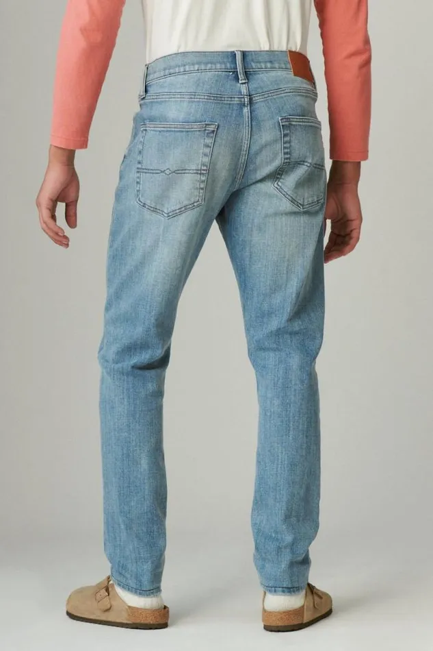 Men Lucky Brand Jeans 411 Athletic Taper Premium Coolmax Stretch Jean Polaris