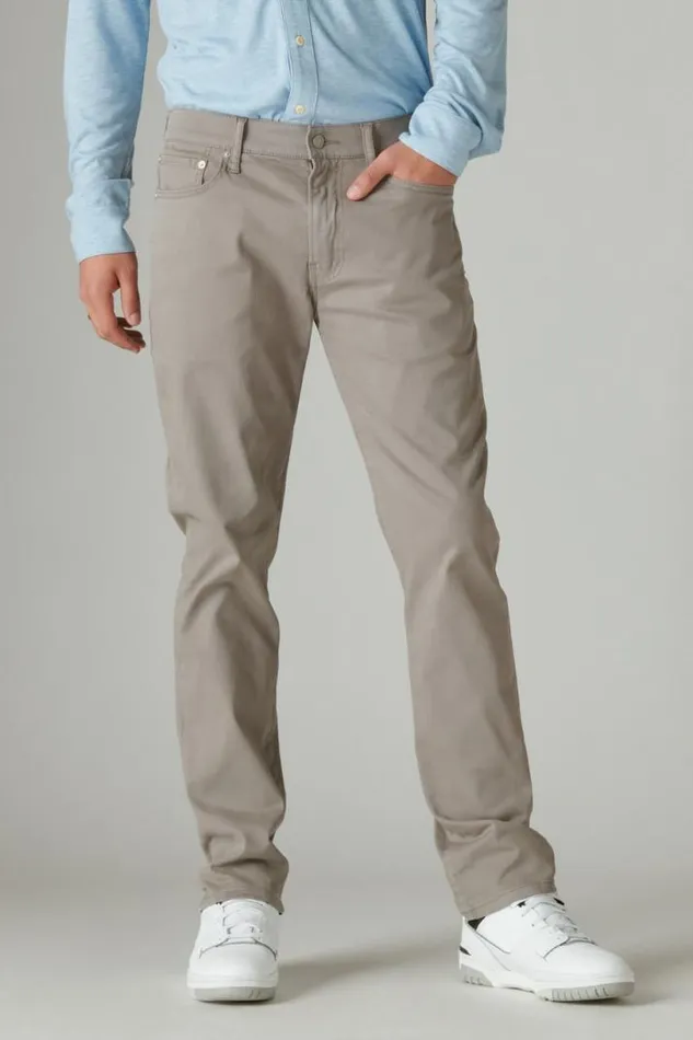 Men Lucky Brand Pants 410 Athletic Sateen Stretch Jean Brushed Nickel