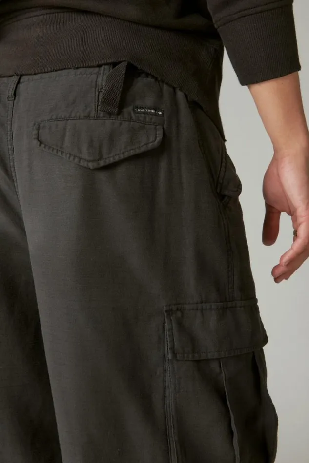 Men Lucky Brand Pants Surplus Cargo Pant Jet Black