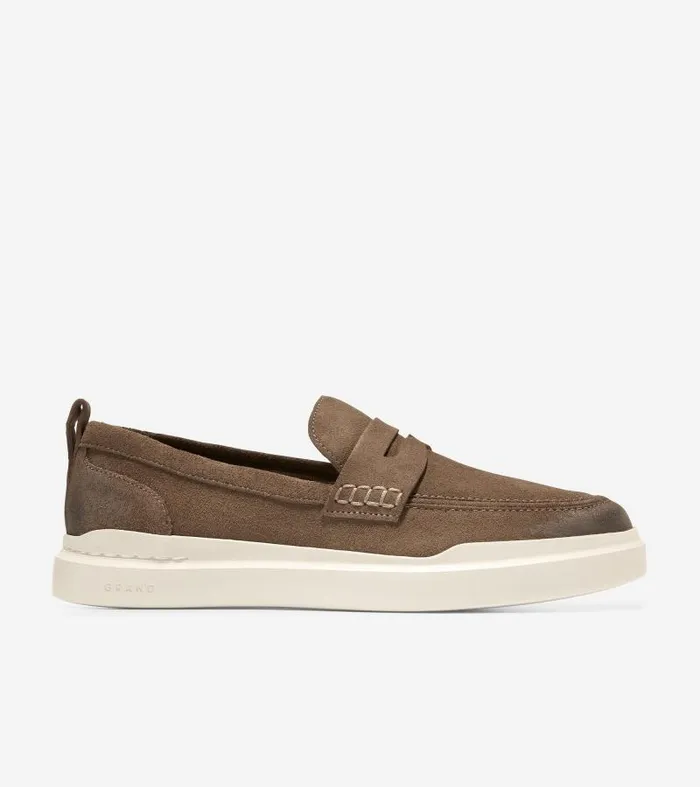 Men Men039s GrandPr Rally Penny Loafer Beige Cole Haan Loafers and Drivers