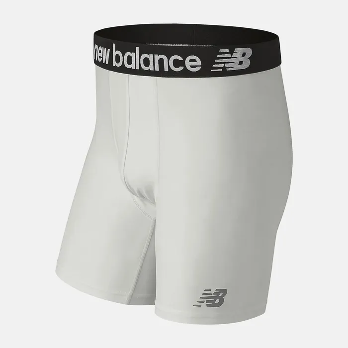 Men Mens 6 Inch Ultra Boxer Brief White New Balance Underwear