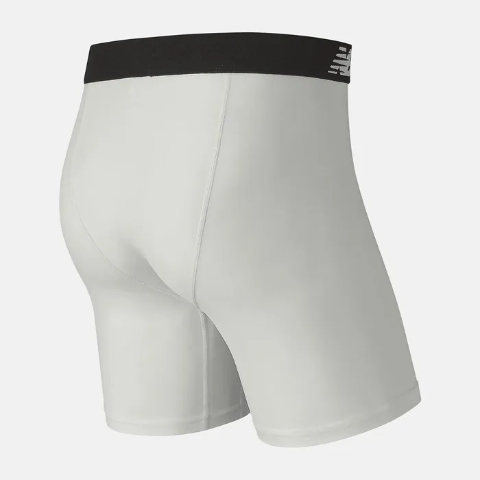 Men Mens 6 Inch Ultra Boxer Brief White New Balance Underwear Men Mens 6 Inch Ultra Boxer Brief White New Balance Underwear