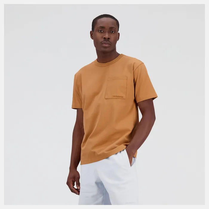 Men NB Athletics Nature State Short Sleeve Tee Tobacco New Balance Shirts