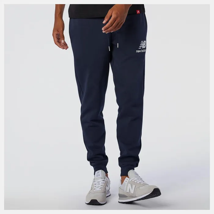 Men NB Essentials Stacked Logo Sweatpant Eclipse New Balance Pants