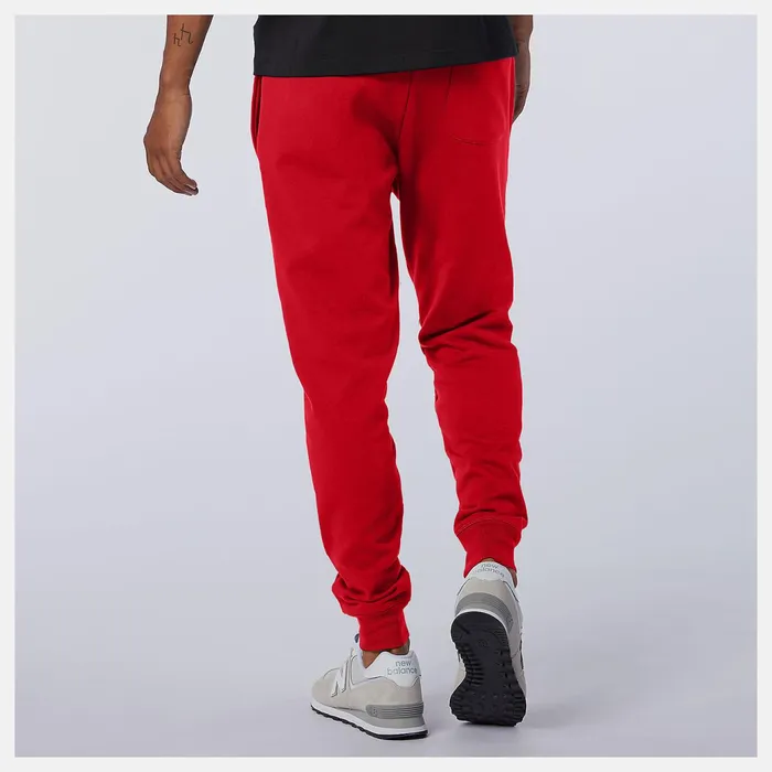 Men NB Essentials Stacked Logo Sweatpant Team Red Inline New Balance Pants Men NB Essentials Stacked Logo Sweatpant Team Red Inline New Balance Pants