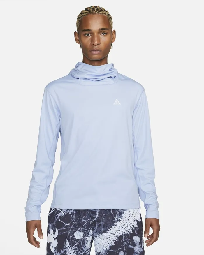 Men Nike Hoodies And Sweatshirts ACG DriFIT ADV 039Lava Tree039 Cobalt Blisssummit White