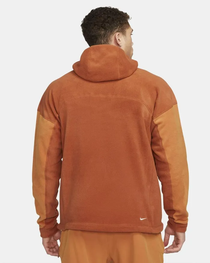 Men Nike Hoodies And Sweatshirts ACG ThermaFIT 039Wolf Tree039 Dark Russetmonarchsummit White