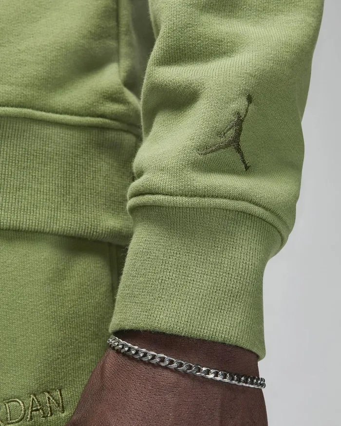 Men Nike Hoodies And Sweatshirts Air Jordan Wordmark Sky J Light Olivesky J Light Olive