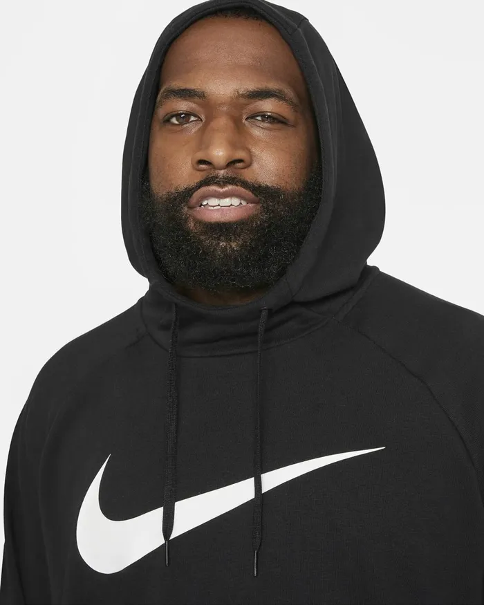 Men Nike Hoodies And Sweatshirts Dry Graphic Blackwhite