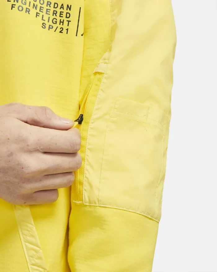 Men Nike Hoodies And Sweatshirts Jordan 23 Engineered Opti Yellowblack